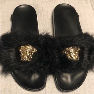 Black fur slides